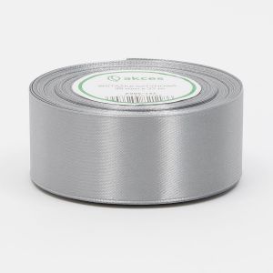 Wstążka satynowa Akces Szara ciemna, 38mm x 33m